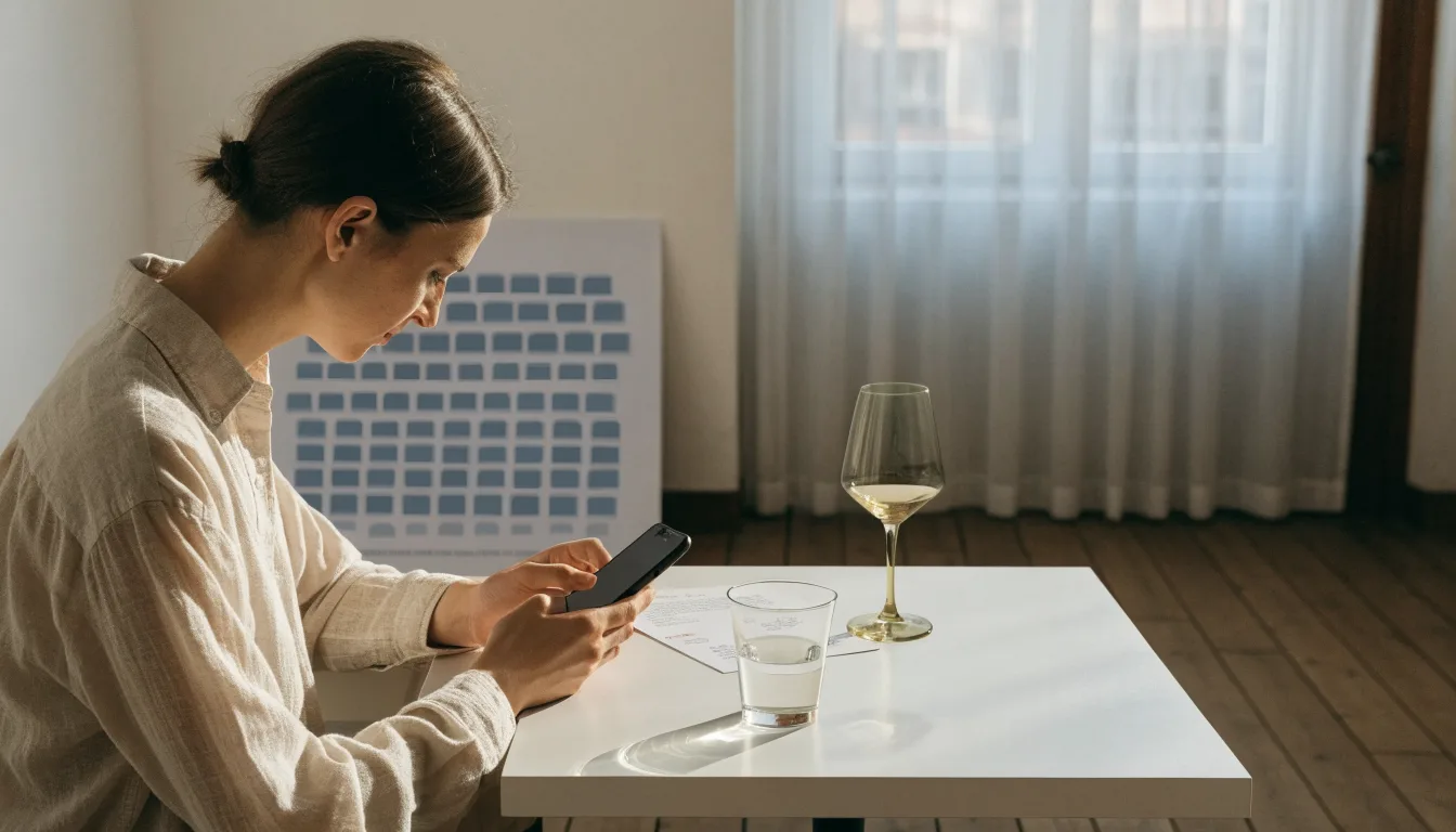 Telefon i plan widowni podczas przygotowań do wyjścia do teatru.