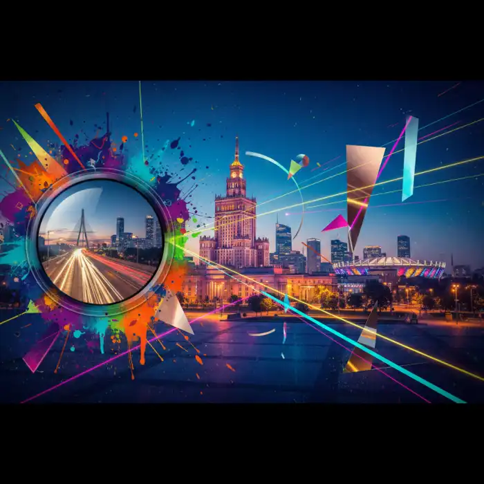 Ciekawe wystawy Warszawa 2026: Muzea, sztuka, fotografia – przewodnik Atrakcyjna wizualizacja ciekawych wystaw w Warszawie 2026: połączenie ikonicznych budynków stolicy ze sztuką.