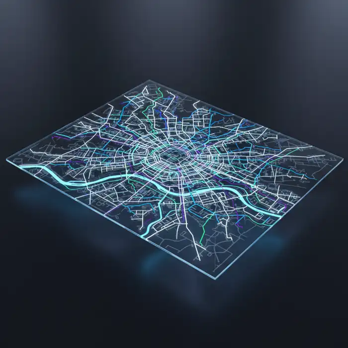 Trasa Warszawa: Jak wyznaczyć trasę, dojazd z Google Nowoczesna mapa Warszawy pokazująca optymalną trasę i sieć dróg z uwzględnieniem komunikacji miejskiej, idealna do planowania trasy warszawa.